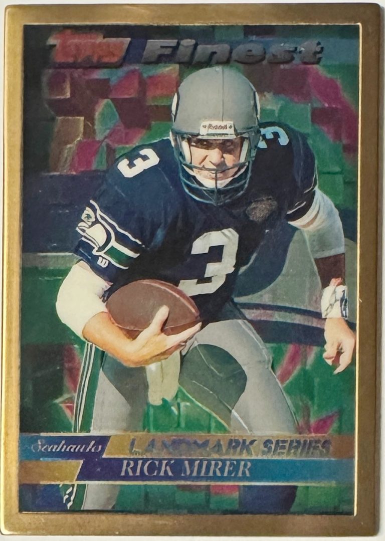 Rick Mirer 1995 Topps Finest NFL Landmark Series Bronze Card #15 (Seahawks)
