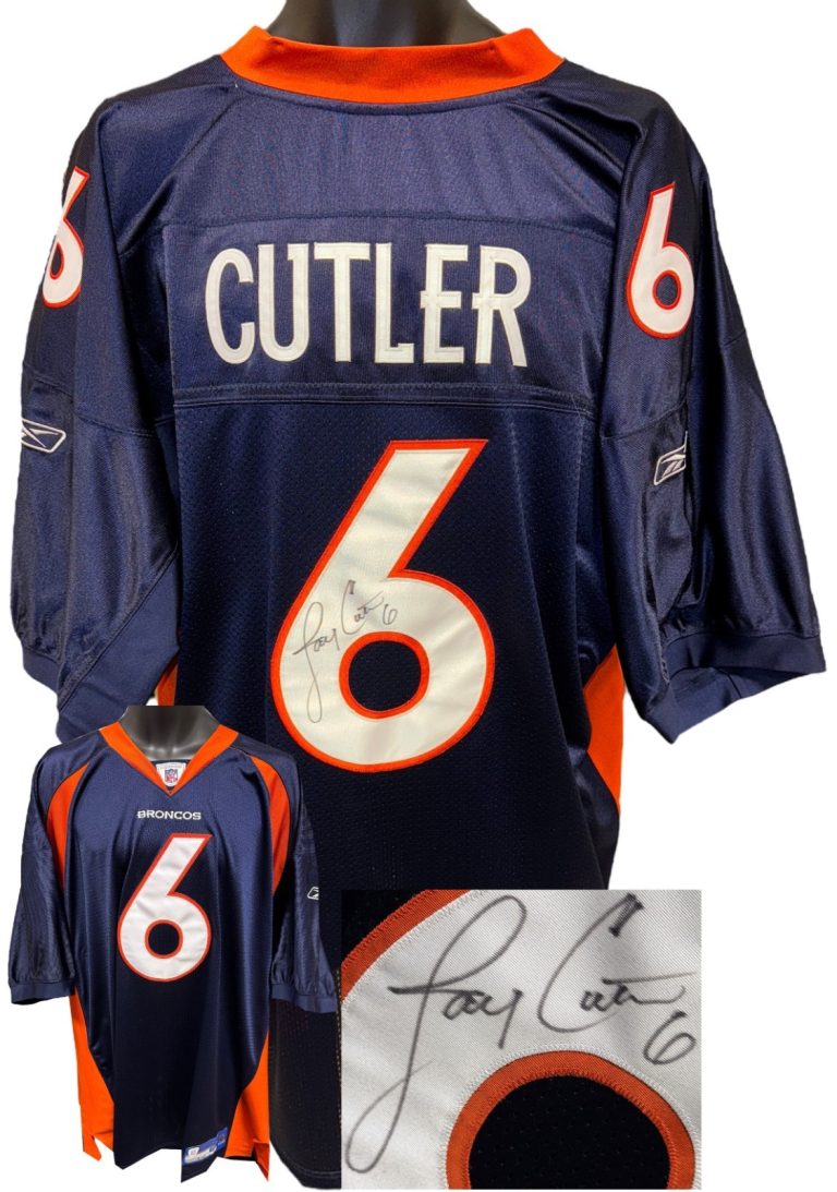 Jay Cutler signed Denver Bronocs Reebok OFC On Field Jersey Size 56/2XL- COA