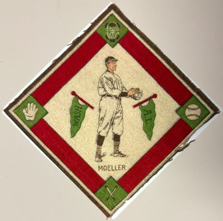 Dan Moeller 1914 B18 Tobacco Vintage 5.25” Flannel Blanket - Washington Senators
