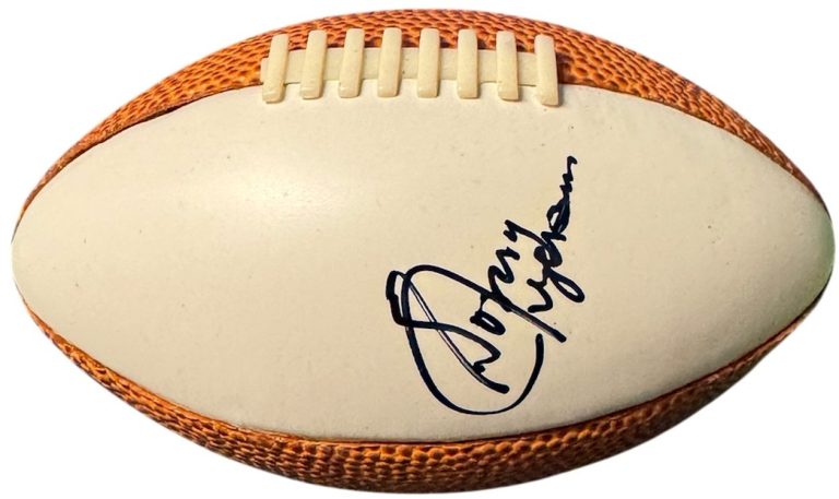 Sonny Jurgensen signed Mini Football (5.5 inch)  COA -  (Washington/HOF)