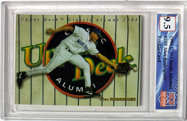 Alex Rodriguez 1994 Upper Deck Classic Alumni Rookie Card #298- GCG Graded 9.5