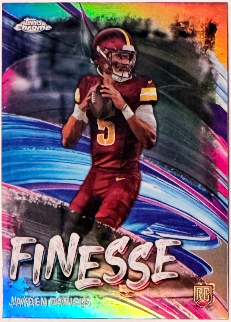 Jayden Daniels 2024 Topps Chrome Finesse Refractor Rookie Card (RC) #F-3