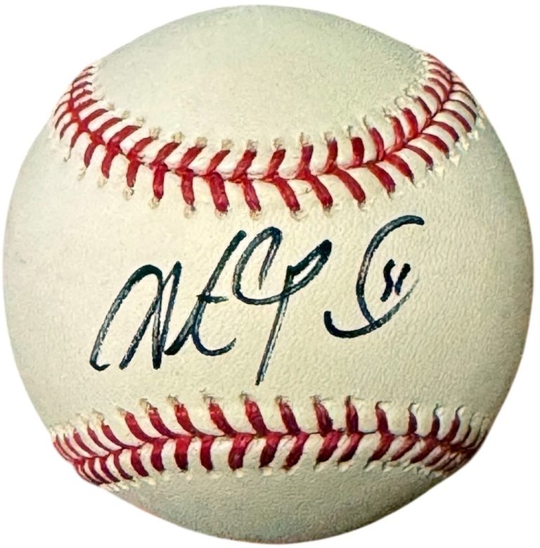 Steve Pearce signed Official Rawlings Major League Baseball #5- COA ('18 WS MVP)