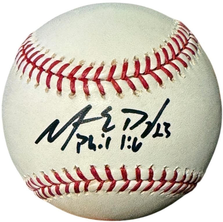 Matt Diaz signed OFC Rawlings Major League Baseball #23 Phil 1:6-COA Braves/Rays