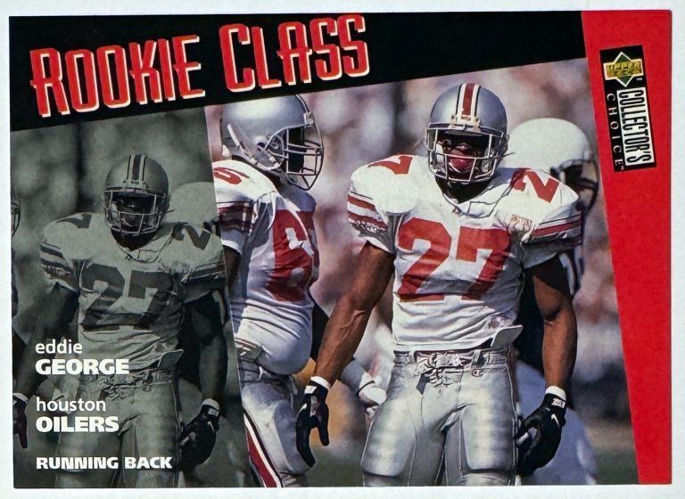 Eddie George 1996 Upper Deck Collector's Choice Rookie Class Card #12-Ohio State