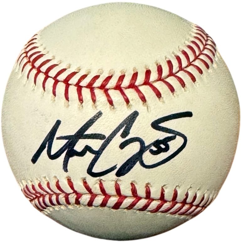 Matt Capps signed Official Rawlings Major League Baseball minor spot #55- COA