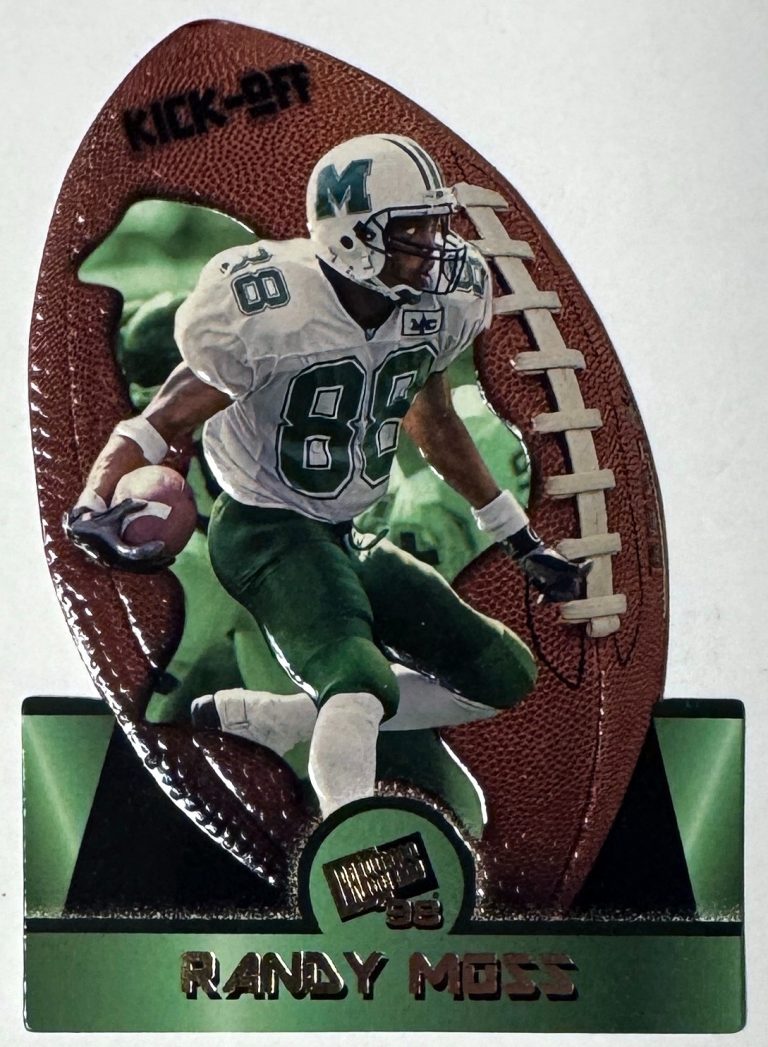 Randy Moss 1998 Press Pass Kick-Off Die Cut Rookie Card (RC) #5 Marshall/Vikings