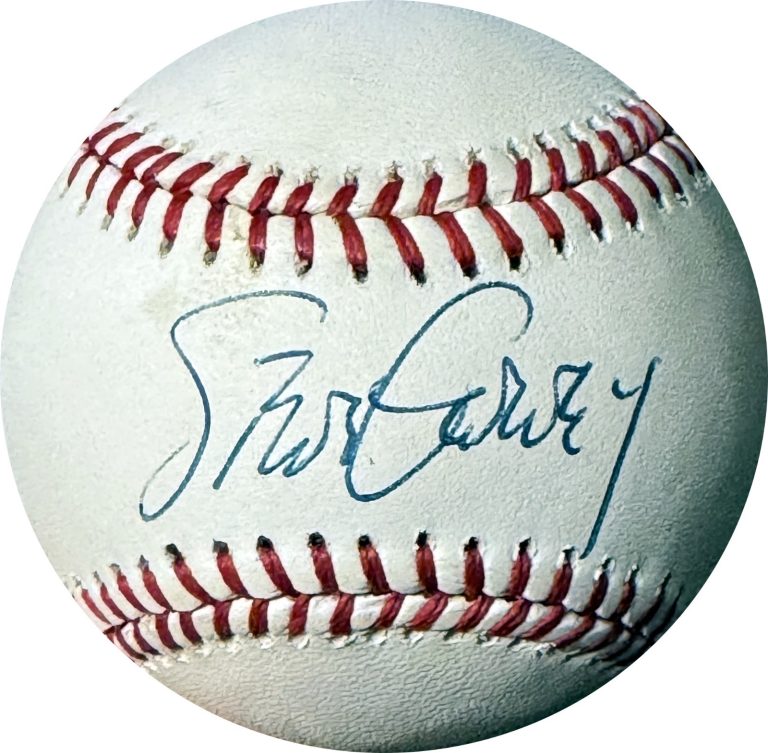 Steve Garvey signed RONL Rawlings Official NL Baseball minor tone- COA- Giamatti