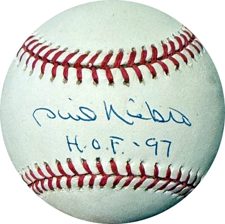 Phil Niekro signed RONL Rawlings Official NL Baseball w/ HOF 97 minor tone- COA
