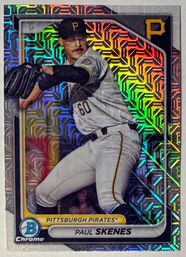 Paul Skenes 2024 Bowman Chrome Mojo Refractor Rookie Card (RC) #BCP-125- Pirates