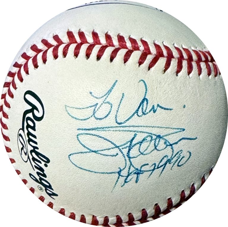 Jim Palmer signed Rawlings Official League Baseball To Van- COA (Orioles/HOF)
