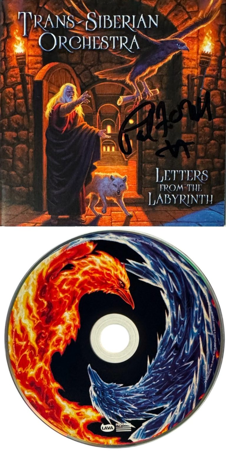 Trans-Siberian Orchestra Paul O'Neill signed 2015 Letters From Labyrinth CD- COA
