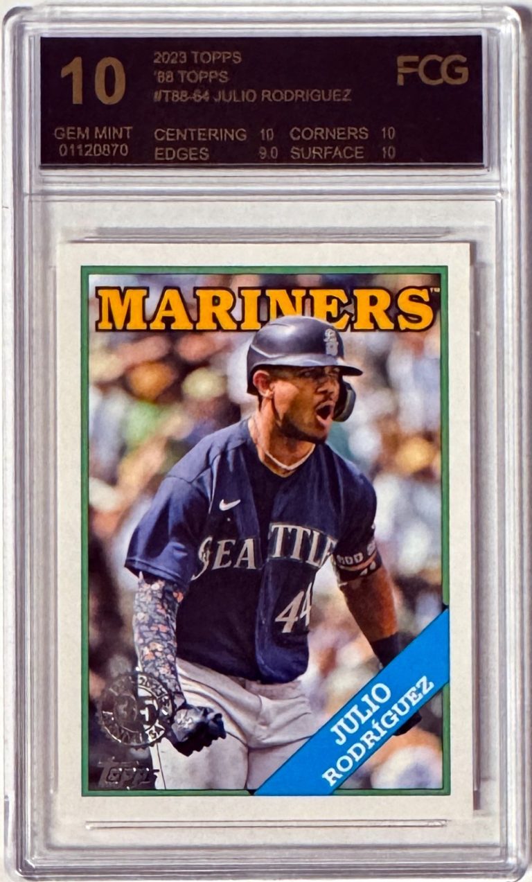 Julio Rodriguez 2023 Topps Series 88 35th ANV Card #T88-64- FCG Graded 10 Gem MT