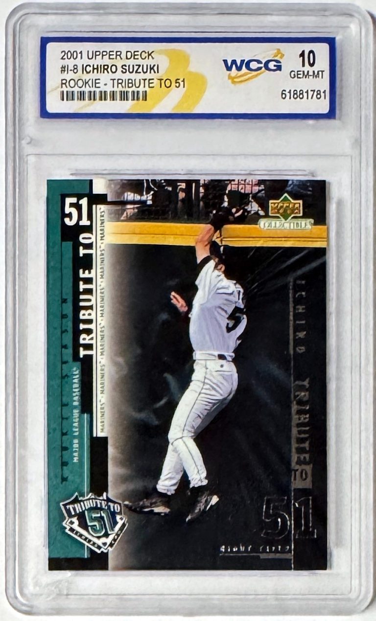 Ichiro Suzuki 2001 Upper Deck Rookie Tribute to 51 Card #I-8- WCG Graded 10 GMT