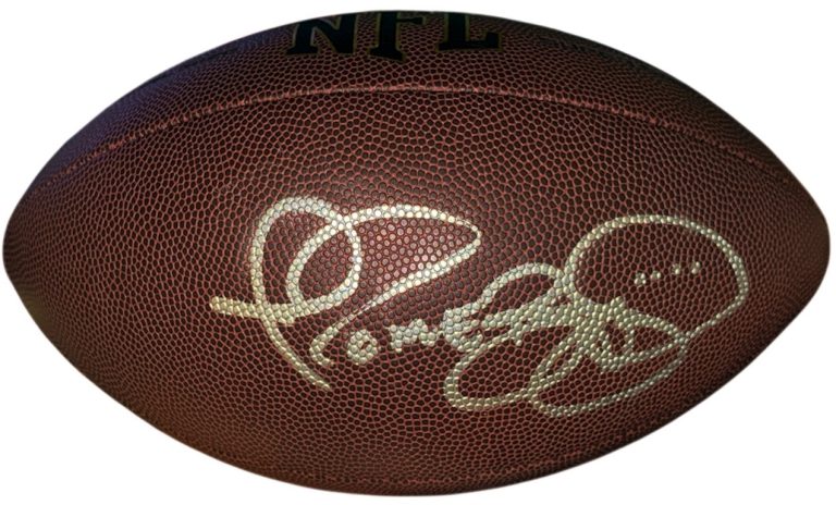 Jerome Bettis signed Wilson NFL Rep Football- The Bus 36 Hologram (Steelers/HOF)