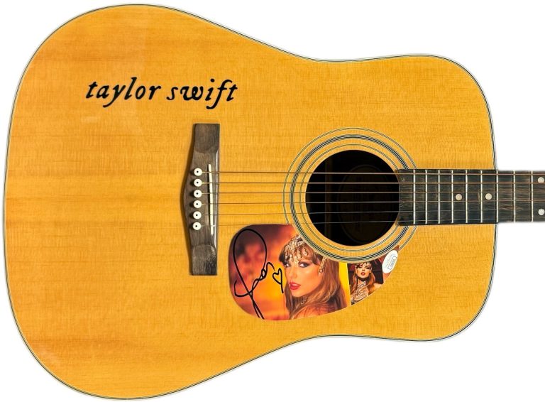 Taylor Swift Signed 2025 The Life of a Showgirl FENDER D-G3 Acoustic Guitar- JSA