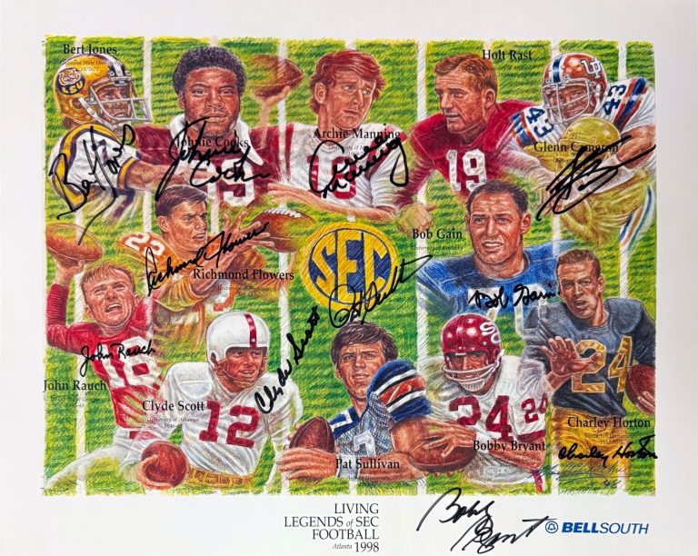 1998 Living Legends of SEC Football Signed 16