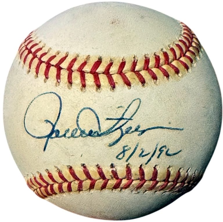 Rollie Fingers signed Rawlings Official American League Baseball imperfect- COA