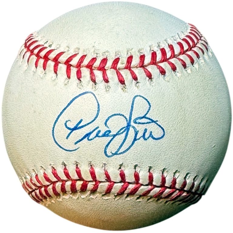 David Segui signed Rawlings Official American League Baseball toned- COA