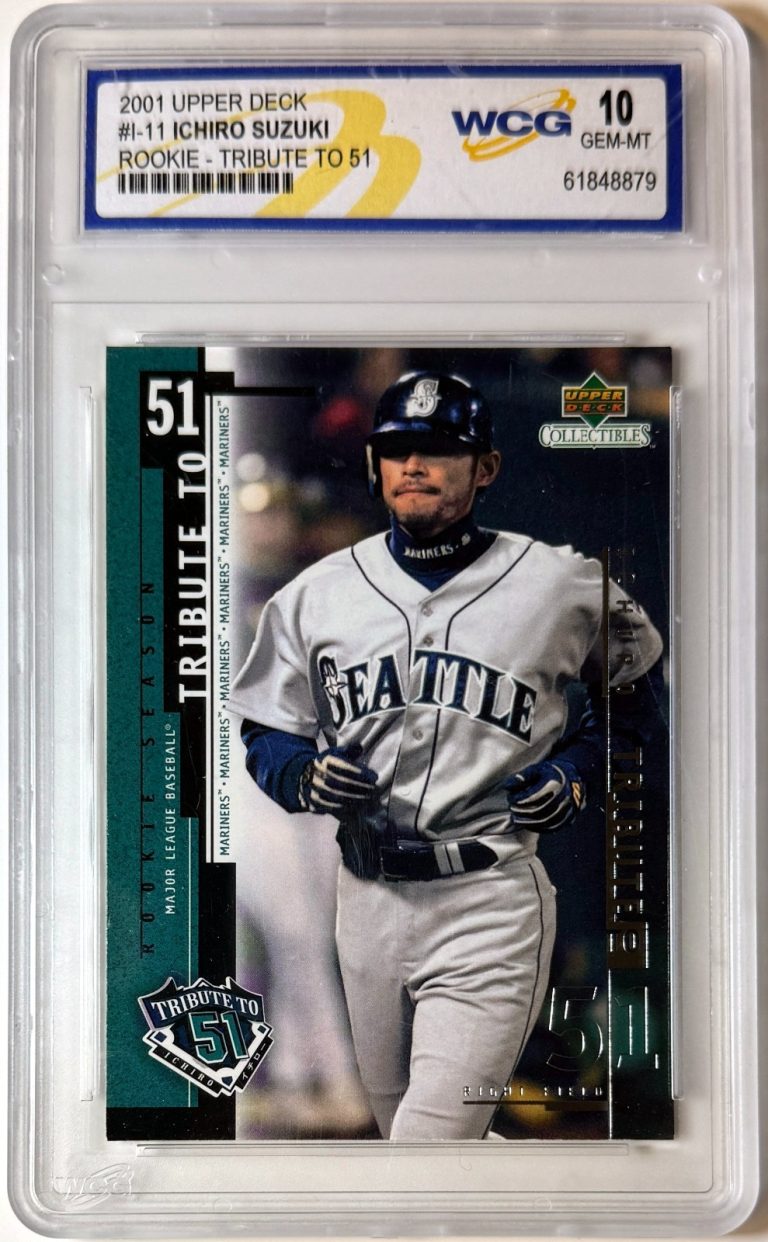 Ichiro Suzuki 2001 Upper Deck Tribute To 51 RC Card #I-11- WCG Graded 10 Gem Mt