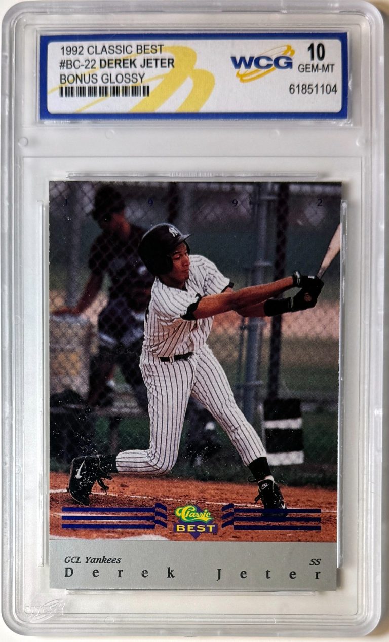 Derek Jeter 1992 Classic Best Bonus Glossy RC Card #BC-22 WCG Graded 10 Gem Mint