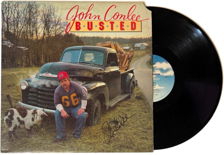 John Conlee signed 1982 Busted Album Cover/LP/Vinyl Record - JSA #GG08487