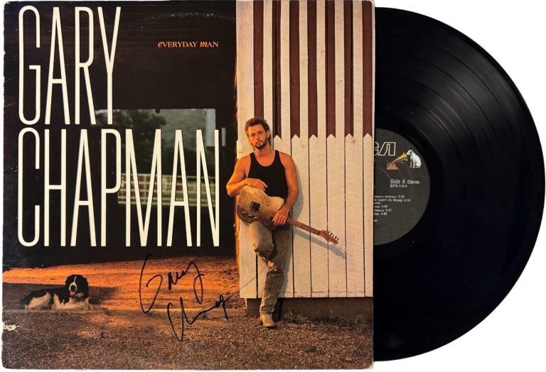 Gary Chapman signed 1987 Everyday Man Album Cover/LP/Vinyl Record - JSA #GG08481