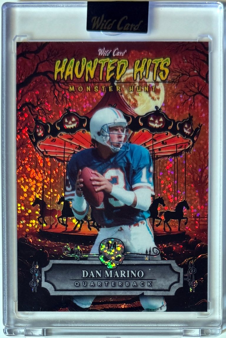 Dan Marino 2025 Wild Card Haunted Hits Monster Hunt Card #HHCA-DM- /4 (Dolphins)