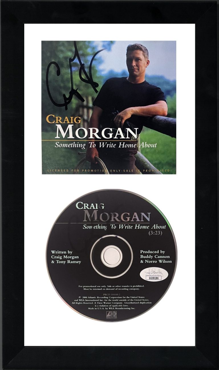 Craig Morgan signed 2000 Something To Write Home About Album Cover CD Framed-JSA