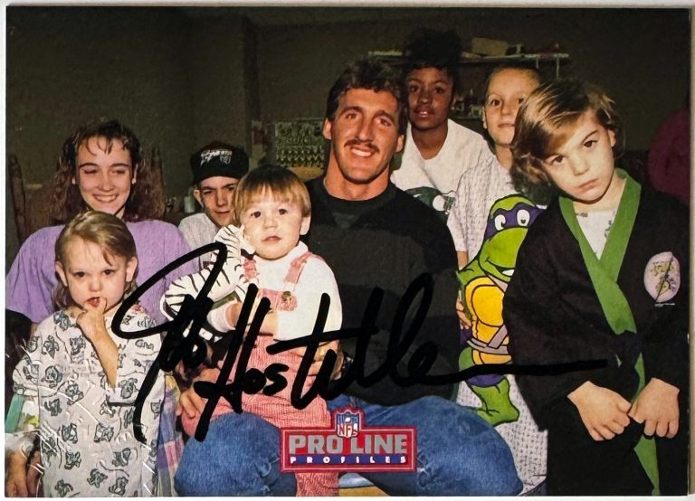 Jeff Hostetler signed 1992 Pro Line Profiles Certified On Card Auto #7 (Giants)