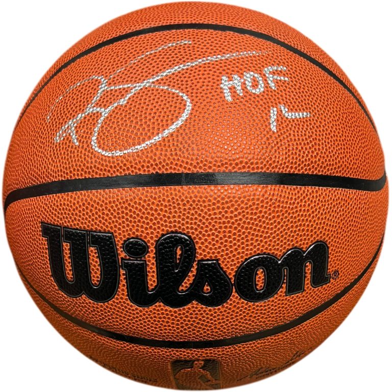 Ralph Sampson signed Wilson NBA I/O Basketball W/ HOF 12- Schwartz Holo- Rockets