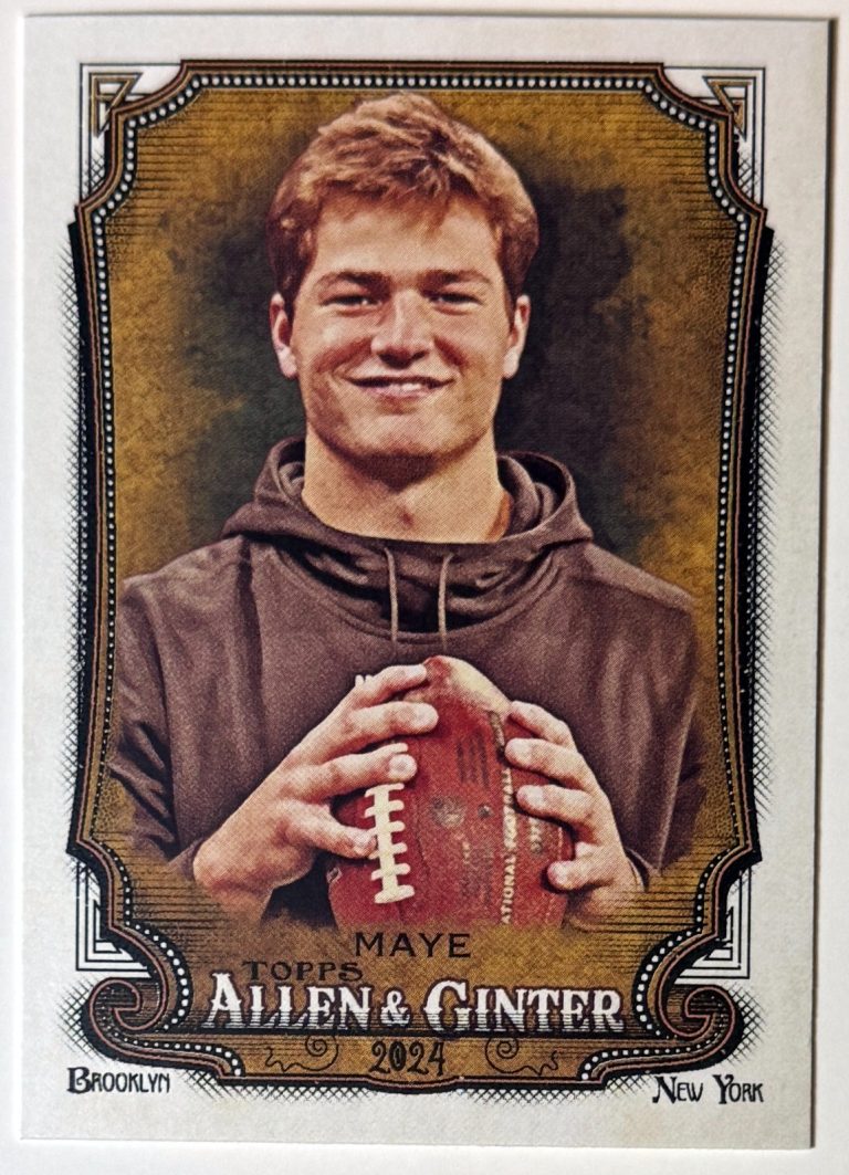 Drake Maye 2024 Topps Allen & Ginter Rookie Card #272 (Patriots)