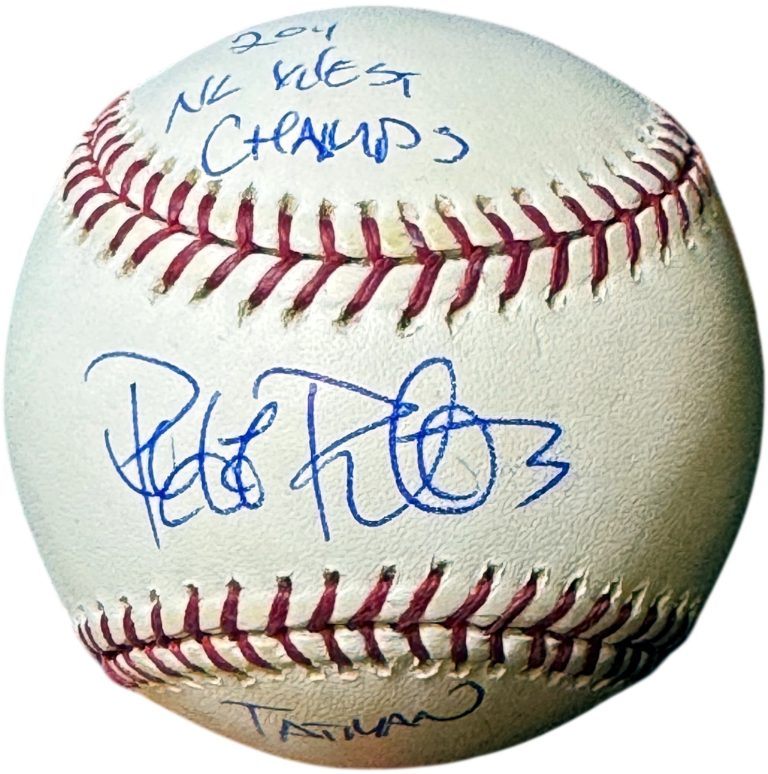 Ryan Roberts signed Rawlings RONL League Baseball TATMAN/2011 NL West Champs-COA