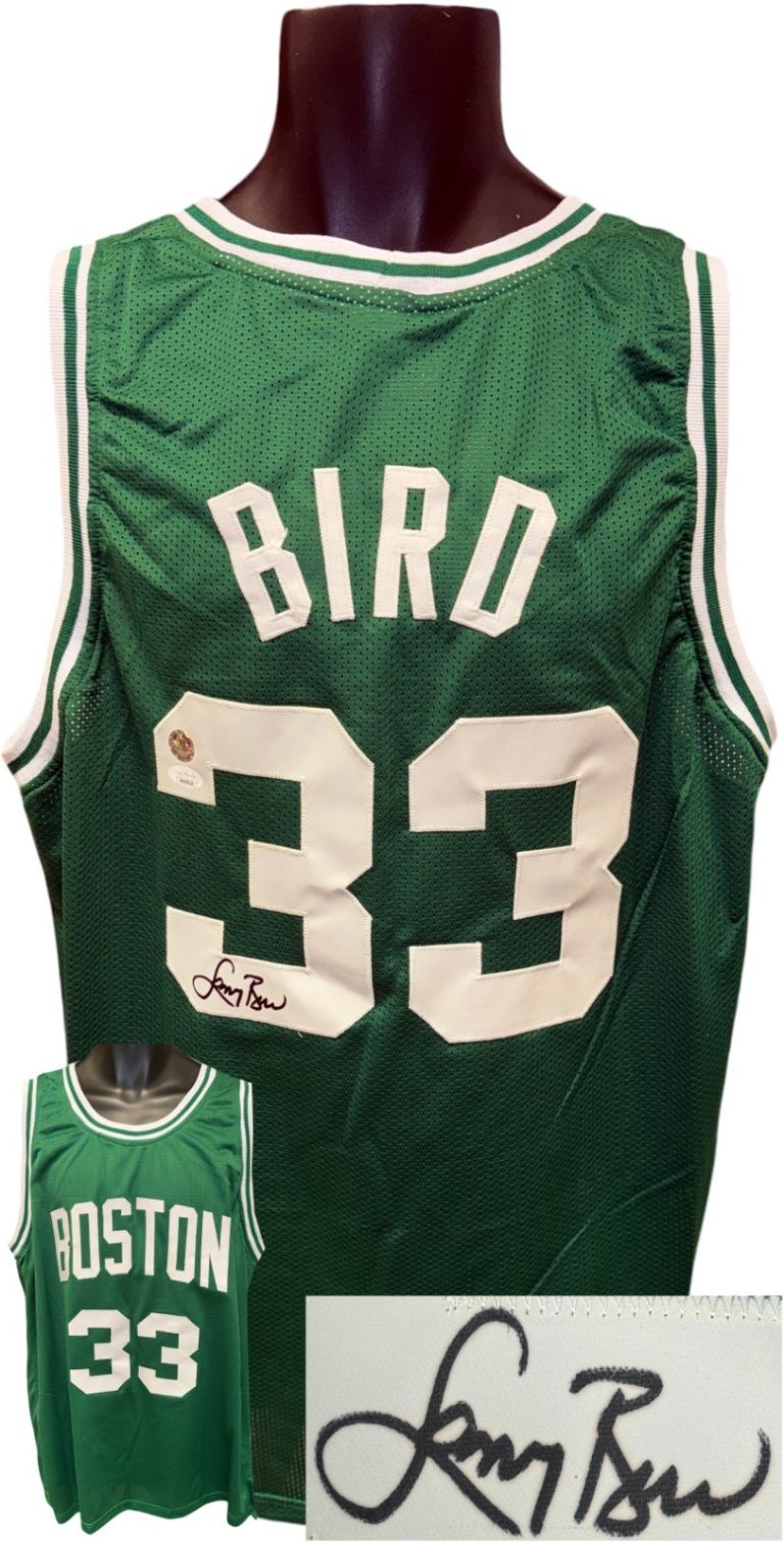 Larry Bird signed Boston Custom Stitched Pro Style Basketball Jersey- JSA & BIRD