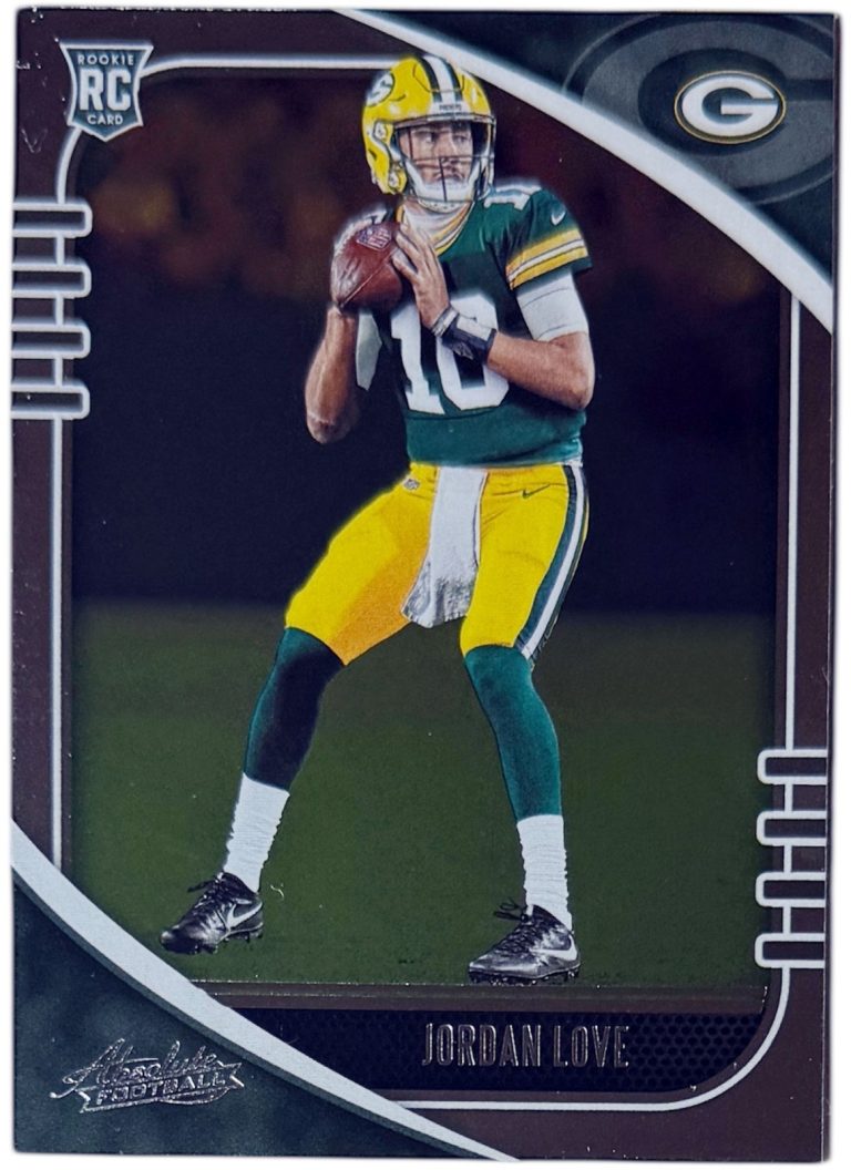 Jordan Love 2020 Panini Absolute Rookie Card (RC) #162 - (Green Bay Packers)