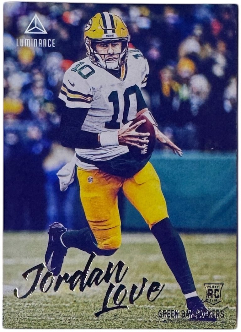 Jordan Love 2020 Panini Chronicles Luminance Update Rookie Card RC #204 -Packers