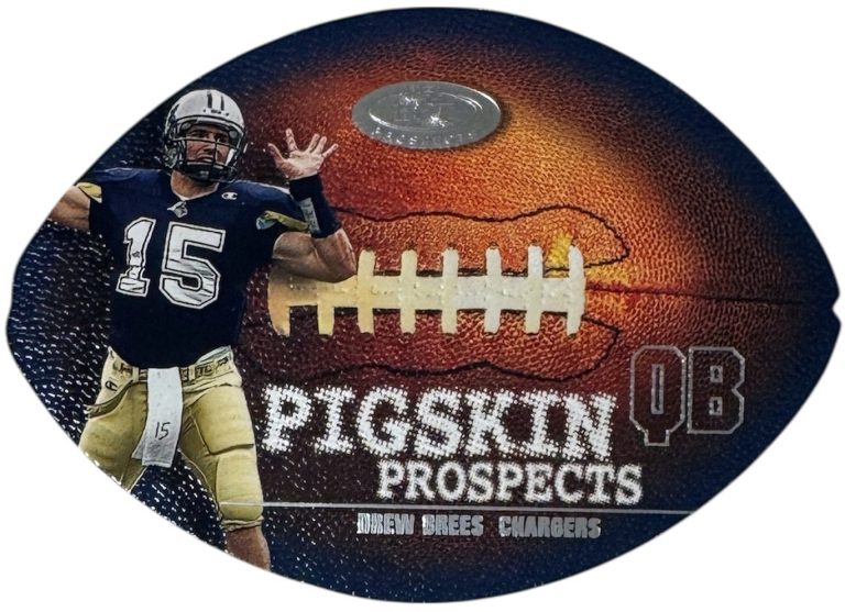 Drew Brees 2001 Fleer Hot Prospects Pigskin Prospects Die Cut Rookie Card (RC)#1