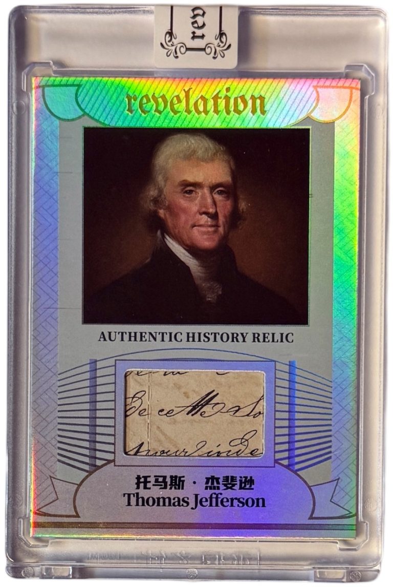 Thomas Jefferson 2025 Eternal Revelation Authentic History Relic CUTS Card-/50