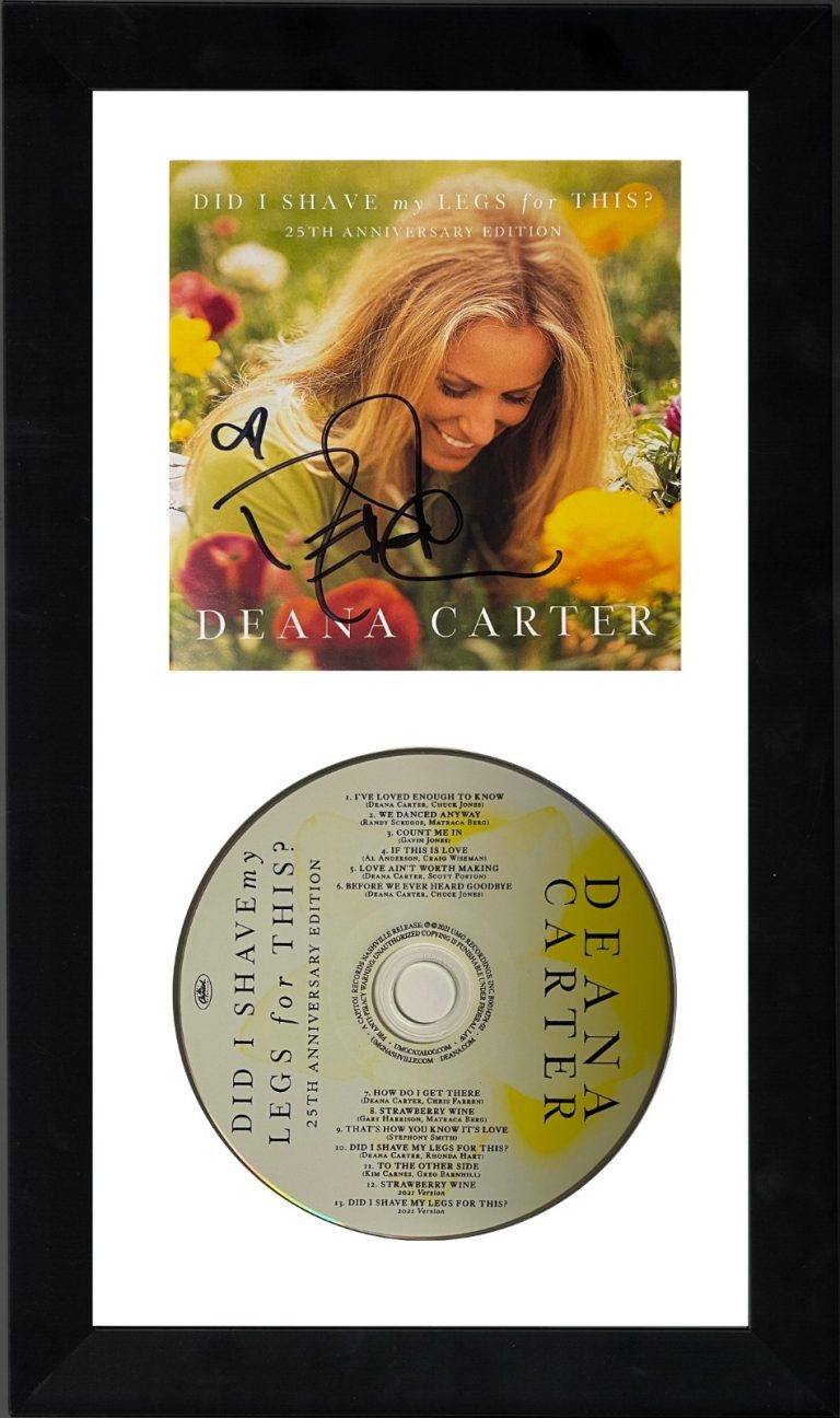 Deana Carter signed 2021 Did I Shave My Legs Album Cover Booklet/CD FRAMED- COA