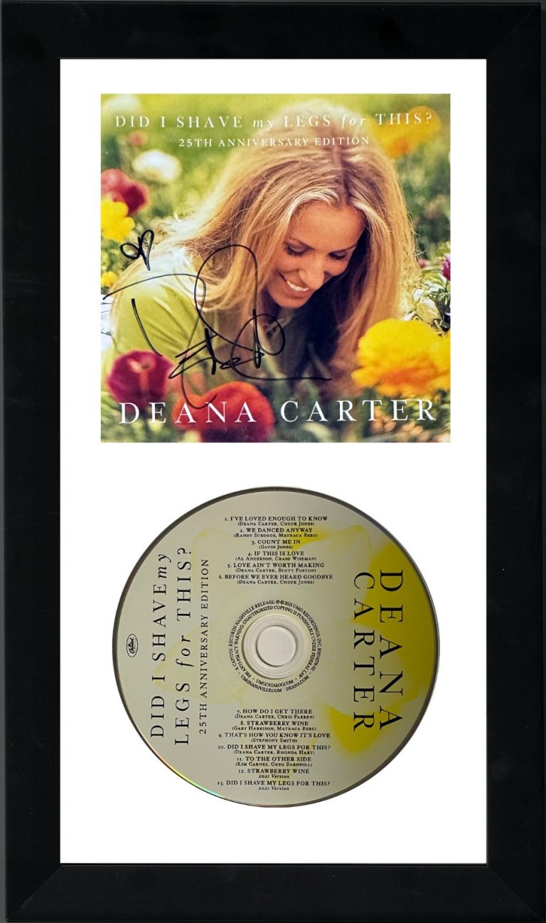 Deana Carter signed 2021 Did I Shave My Legs Album Cover Booklet/CD FRAMED - COA