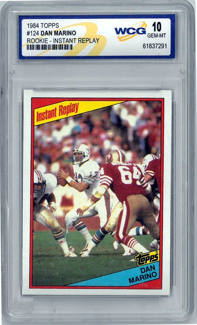 Dan Marino 1984 Topps Instant Replay Rookie Card (RC) #124- WCG Graded 10 Gem MT