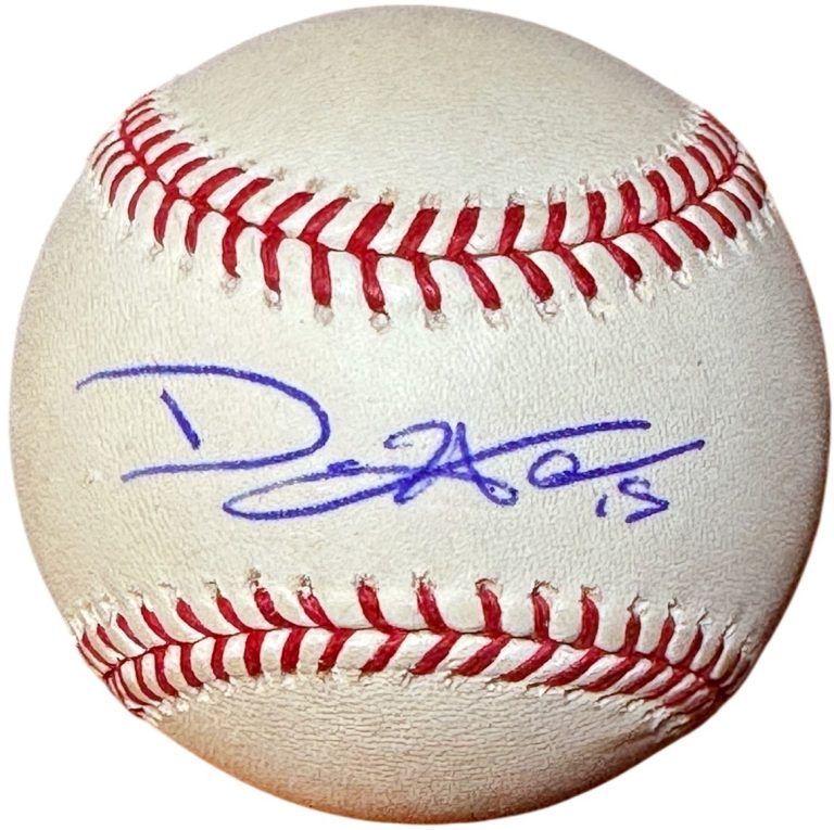 Dan Haren signed Rawlings Official Major League  Baseball #15-COA  Beat 30 Teams