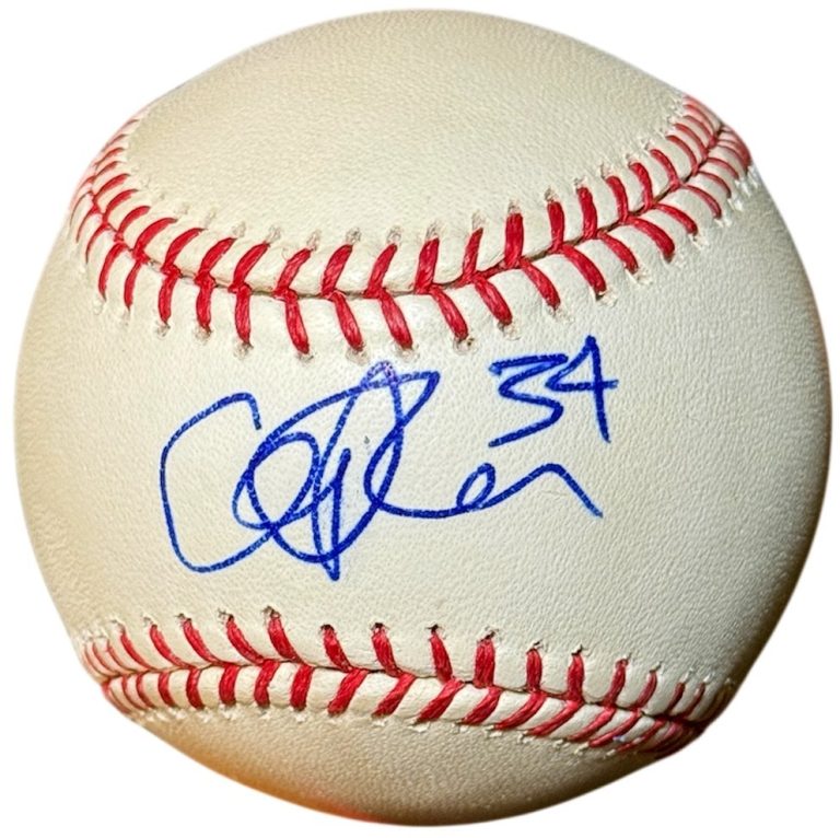 Cliff Lee signed Rawlings Official Major League Baseball #34- COA CY/2X WS Champ