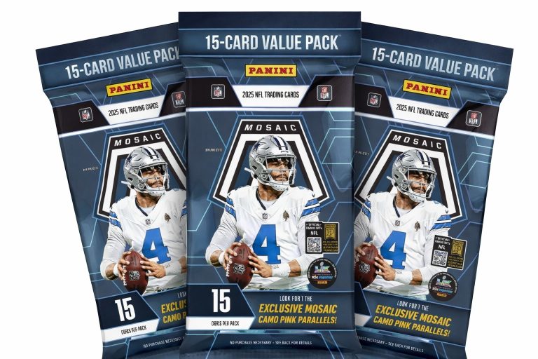 2025 Panini Mosaic NFL Football 15 Card Value FAT Pack x 3- NEW- Factory Sealed