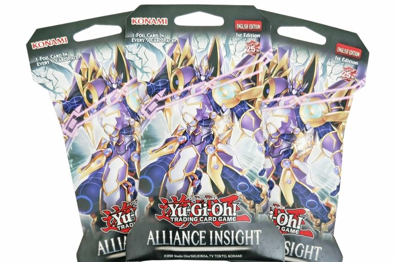 Yu-Gi-Oh Alliance Insight Konami 9-Card Pack w/ Foil Card x3 - Brand New/SEALED