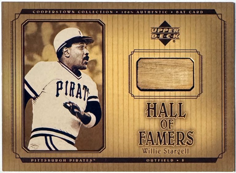 Willie Stargell 2001 Upper Deck Hall of Famers GU Bat/Relic Card #B-WS (Pirates)