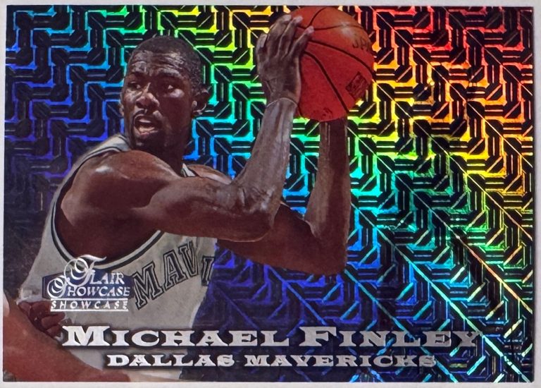 Michael Finley 1997-98 Fleer Flair Showcase SP Showstopper Row 0 #54-/1000 DALLA