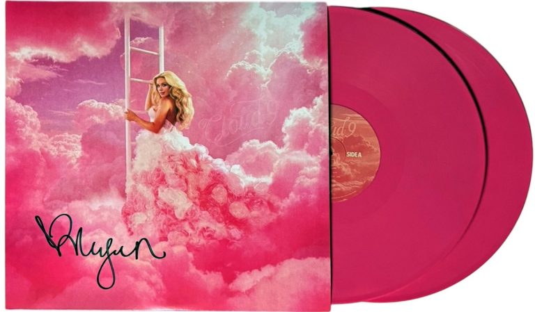 Megan Moroney signed 2026 Cloud 9 Album Cover Double Pink LP/Vinyl/Record - COA