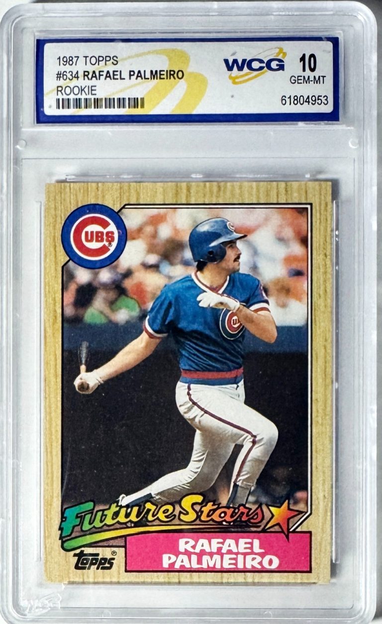 Rafael Palmeiro 1987 Topps Future Stars Rookie Card #634- WCG Graded 10 Gem Mint