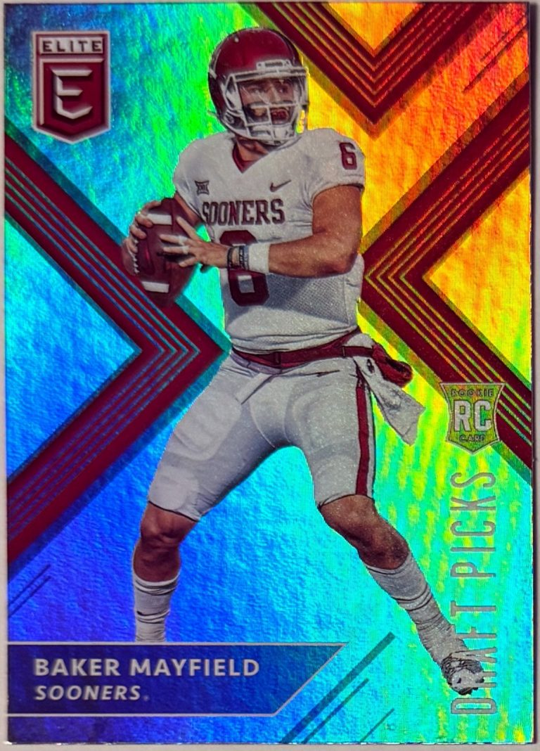 Baker Mayfield 2018 Panini Elite Draft Picks Rookie Card (RC) #139 Oklahoma/Bucs
